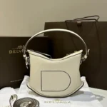 Delvaux Pin Swing Bucket Bag Original Authentic Luxury Leather