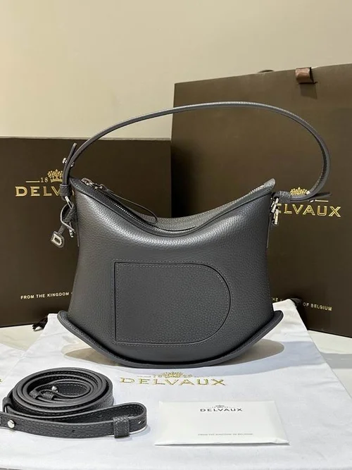 Delvaux Pin Swing Bucket Bag Original Authentic Luxury Leather