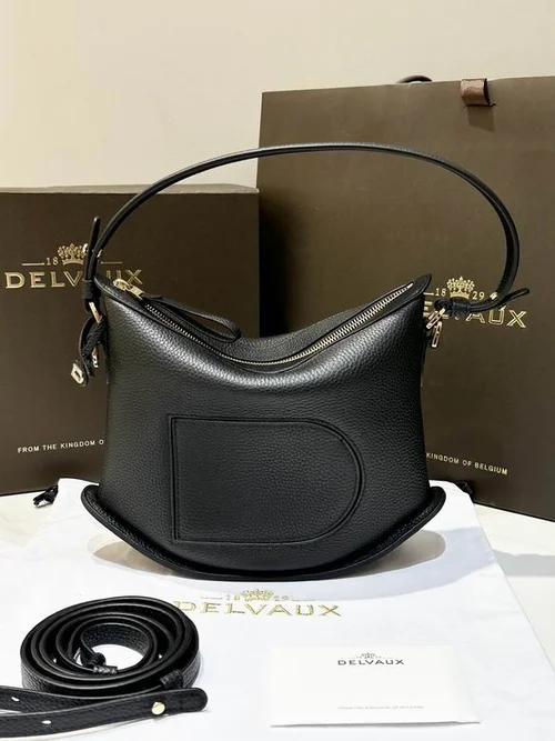 Delvaux Pin Swing Bucket Bag Original Authentic Luxury Leather