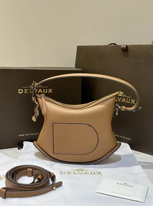 Delvaux Pin Swing Bucket Bag Original Authentic Luxury Leather