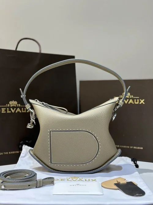 Delvaux Pin Swing Bucket Bag Original Authentic Luxury Leather