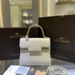 Delvaux TP Small Tote Bag Original Authentic Luxury Leather
