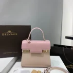 Delvaux TP Small Tote Bag Original Authentic Luxury Leather
