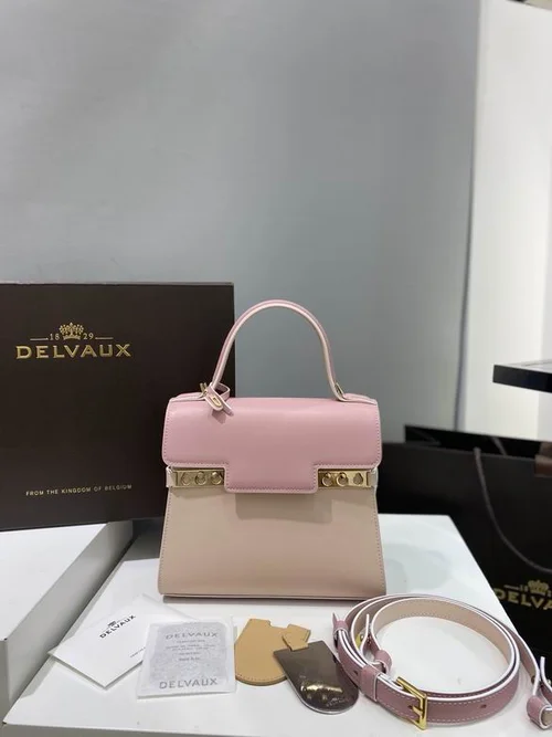Delvaux TP Small Tote Bag Original Authentic Luxury Leather