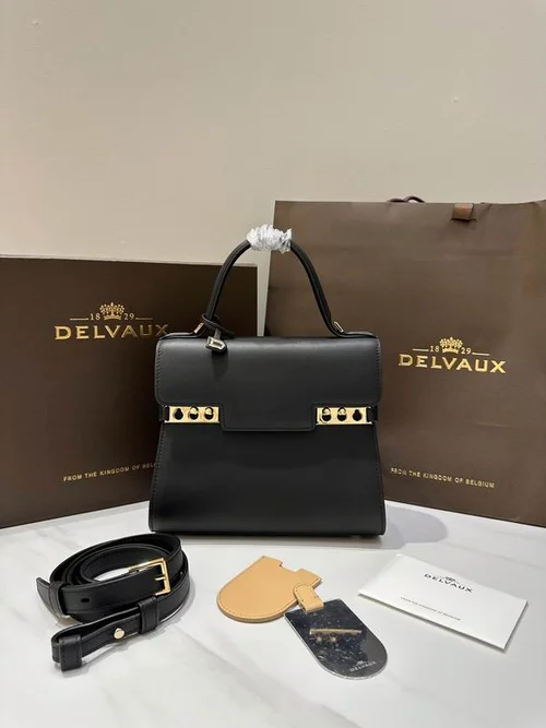 Delvaux TP Small Tote Bag Original Authentic Luxury Leather