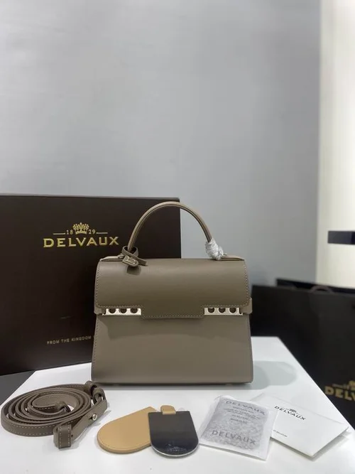 Delvaux TP Small Tote Bag Original Authentic Luxury Leather