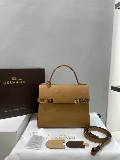 Delvaux TP Small Tote Bag Original Authentic Luxury Leather