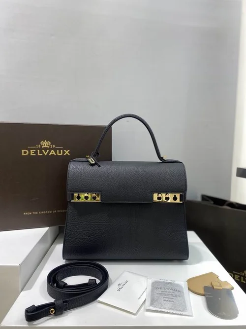 Delvaux TP Small Tote Bag Original Authentic Luxury Leather