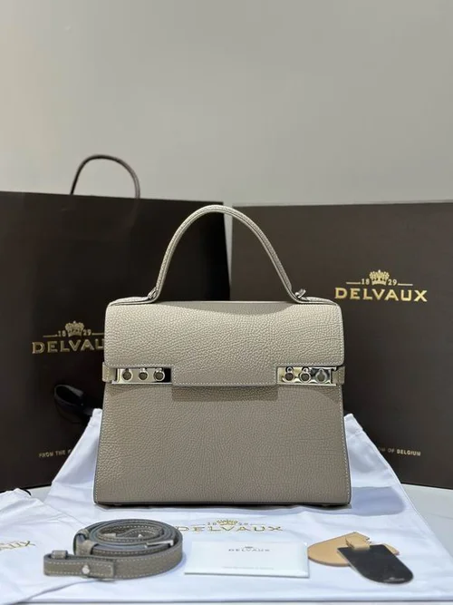 Delvaux TP Small Tote Bag Original Authentic Luxury Leather