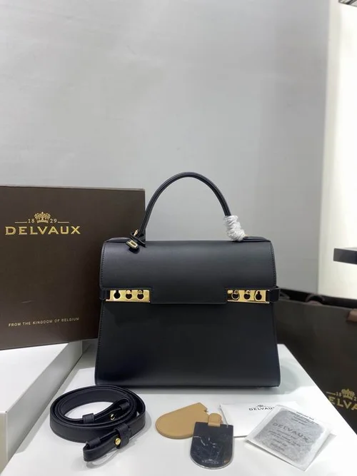 Delvaux TP Small Tote Bag Original Authentic Luxury Leather