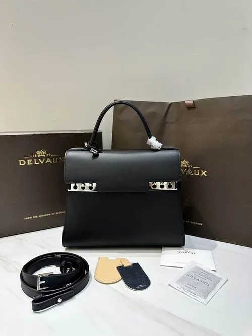 Delvaux TP Small Tote Bag Original Authentic Luxury Leather