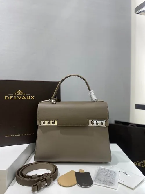 Delvaux TP Small Tote Bag Original Authentic Luxury Leather