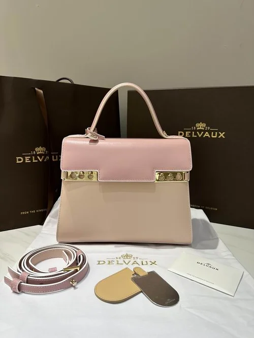 Delvaux TP Small Tote Bag Original Authentic Luxury Leather