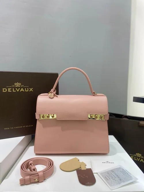 Delvaux TP Small Tote Bag Original Authentic Luxury Leather