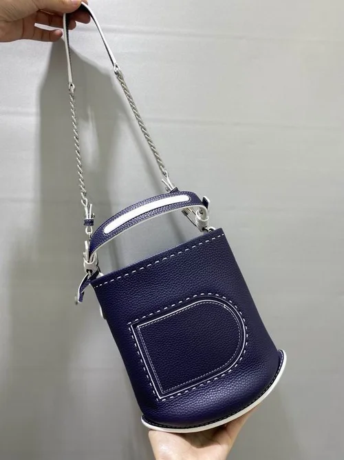 Delvaux Original Bucket Bag Small Drawstring Authentic Luxury