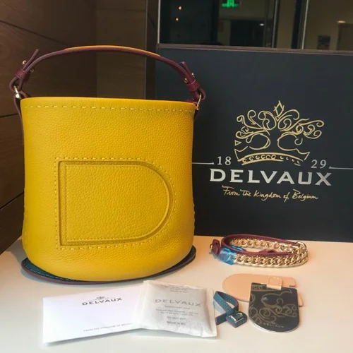 Delvaux Original Bucket Bag Small Drawstring Authentic Luxury