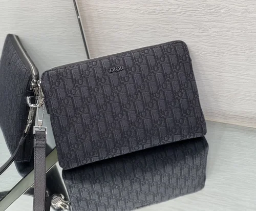 11 Dior Men's Designer Bag Luxury Oblique Canvas Briefcase