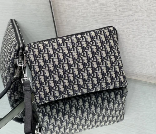 11 Dior Men's Designer Bag Luxury Oblique Canvas Briefcase