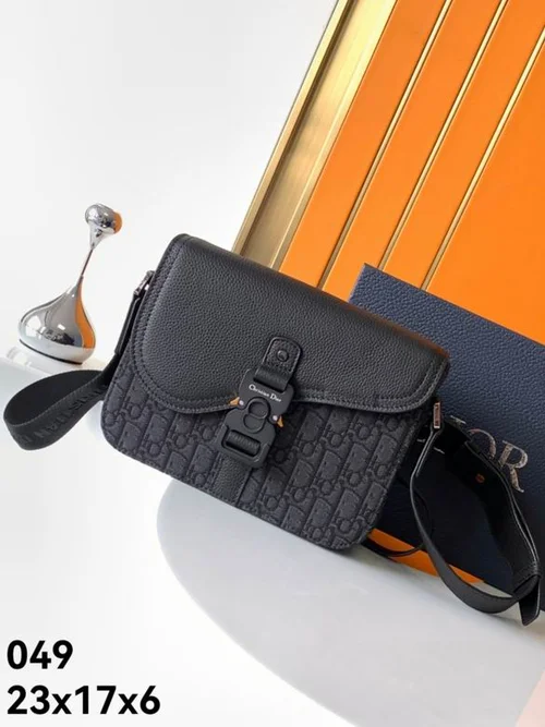 11 Dior Men's Designer Bag Luxury Oblique Canvas Briefcase