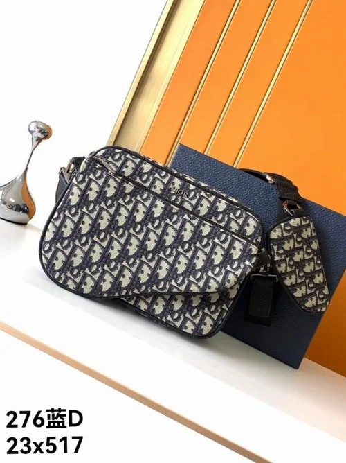 11 Dior Men's Designer Bag Luxury Oblique Canvas Briefcase