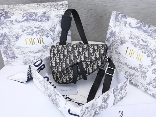 11 Dior Men's Designer Bag Luxury Oblique Canvas Briefcase