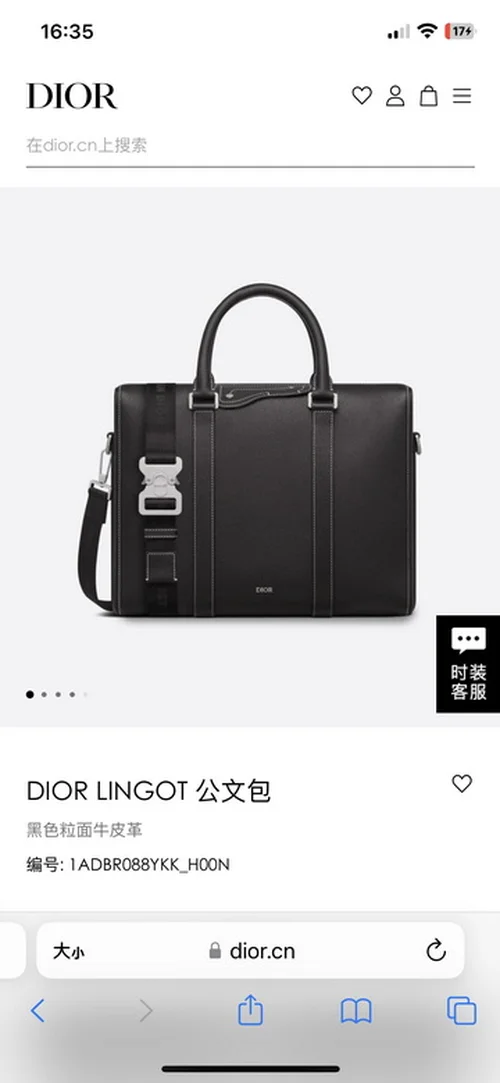 11 Dior Men's Designer Bag Luxury Oblique Canvas Briefcase