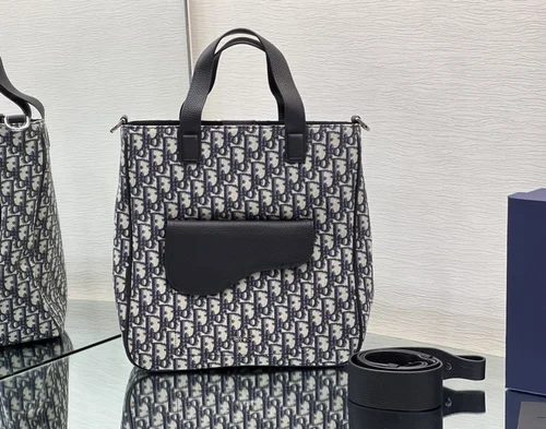 11 Dior Men's Designer Bag Luxury Oblique Canvas Briefcase