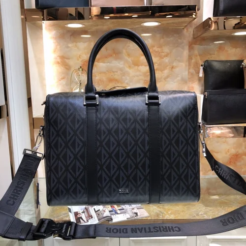 11 Dior Men's Designer Bag Luxury Oblique Canvas Briefcase