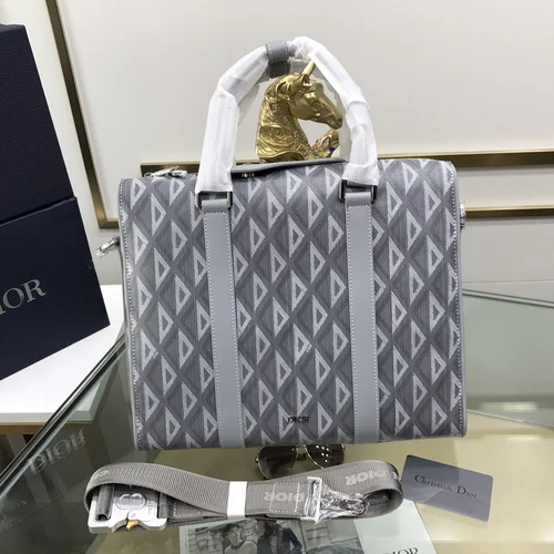 11 Dior Men's Designer Bag Luxury Oblique Canvas Briefcase
