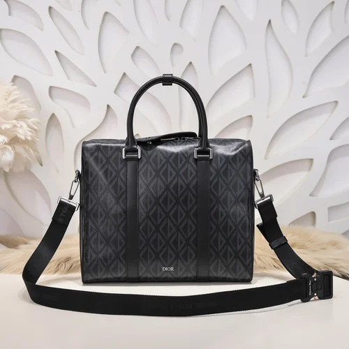11 Dior Men's Designer Bag Luxury Oblique Canvas Briefcase