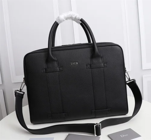 11 Dior Men's Designer Bag Luxury Oblique Canvas Briefcase