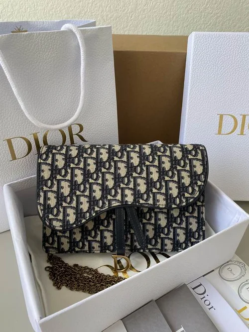 11 Dior Saddle Women Bag Medium Luxury Oblique Canvas