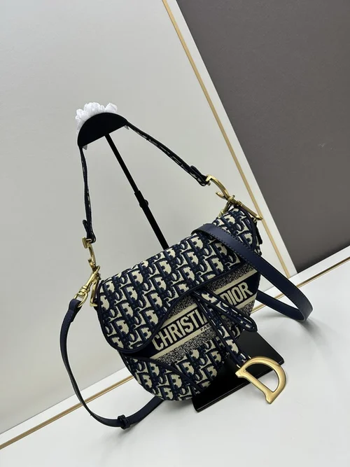 11 Dior Saddle Women Bag Medium Luxury Oblique Canvas