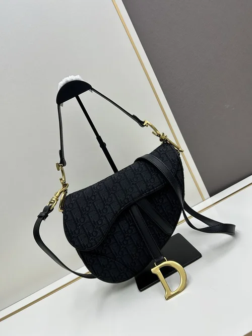 11 Dior Saddle Women Bag Medium Luxury Oblique Canvas