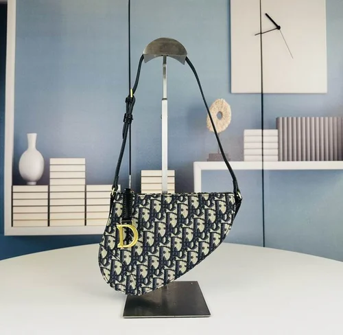 11 Dior Saddle Women Bag Medium Luxury Oblique Canvas