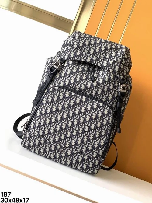 11 Dior Backpack Large Women Men Luxury Oblique Canvas