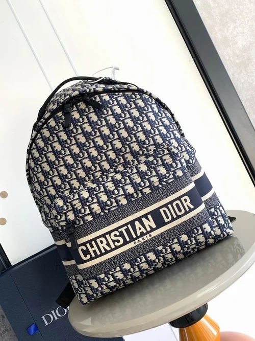 11 Dior Backpack Large Women Men Luxury Oblique Canvas