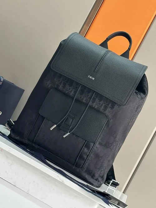 11 Dior Backpack Large Women Men Luxury Oblique Canvas