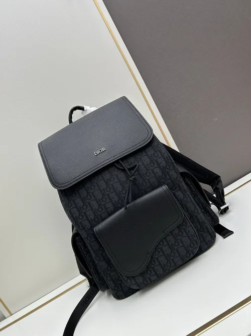 11 Dior Backpack Large Women Men Luxury Oblique Canvas