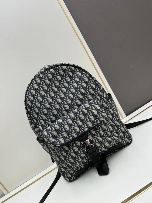 11 Dior Backpack Large Women Men Luxury Oblique Canvas