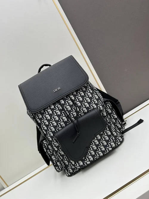 11 Dior Backpack Large Women Men Luxury Oblique Canvas