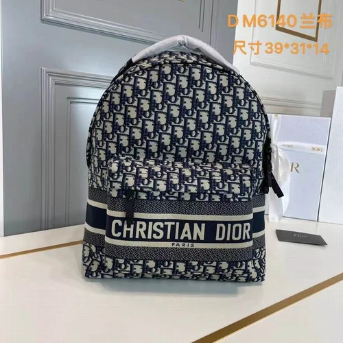 11 Dior Backpack Large Women Men Luxury Oblique Canvas