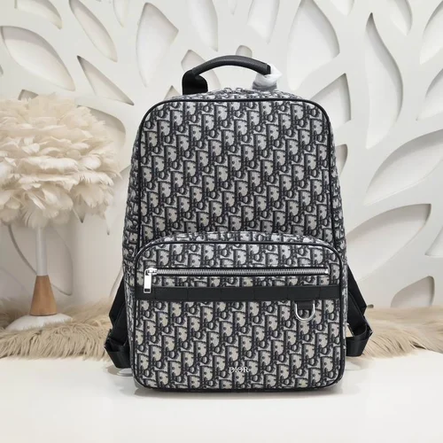 11 Dior Backpack Large Women Men Luxury Oblique Canvas
