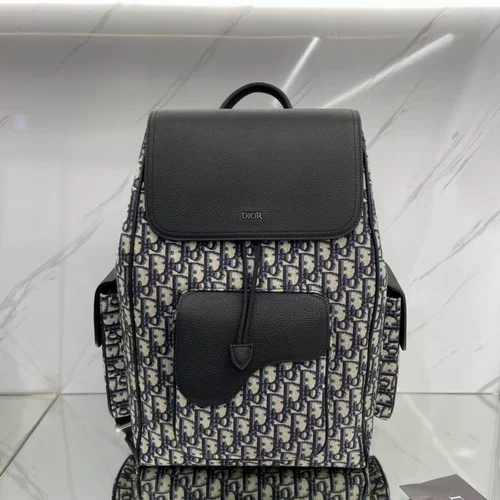 11 Dior Backpack Large Women Men Luxury Oblique Canvas