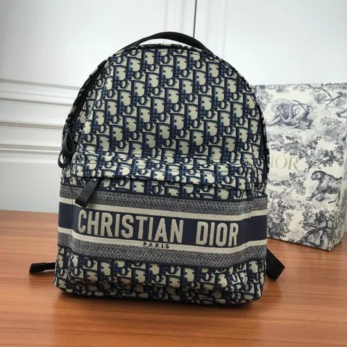 11 Dior Backpack Large Women Men Luxury Oblique Canvas