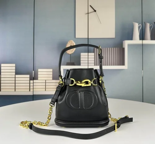 11 Dior Bucket Bag Small Drawstring Women Luxury Leather