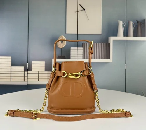 11 Dior Bucket Bag Small Drawstring Women Luxury Leather