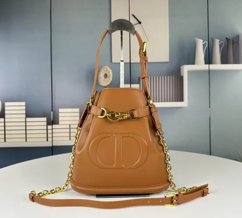 11 Dior Bucket Bag Small Drawstring Women Luxury Leather