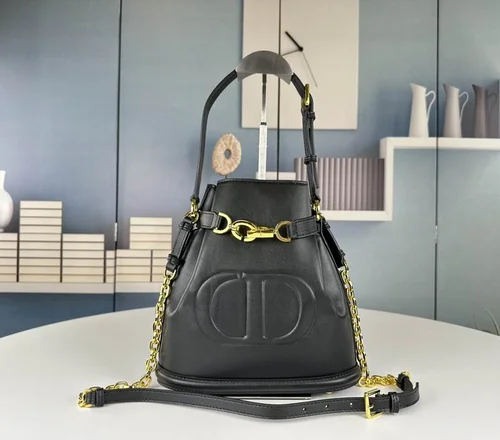 11 Dior Bucket Bag Small Drawstring Women Luxury Leather