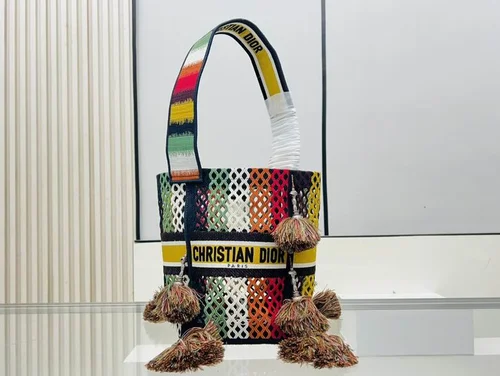 11 Dior Bucket Bag Small Drawstring Women Luxury Leather